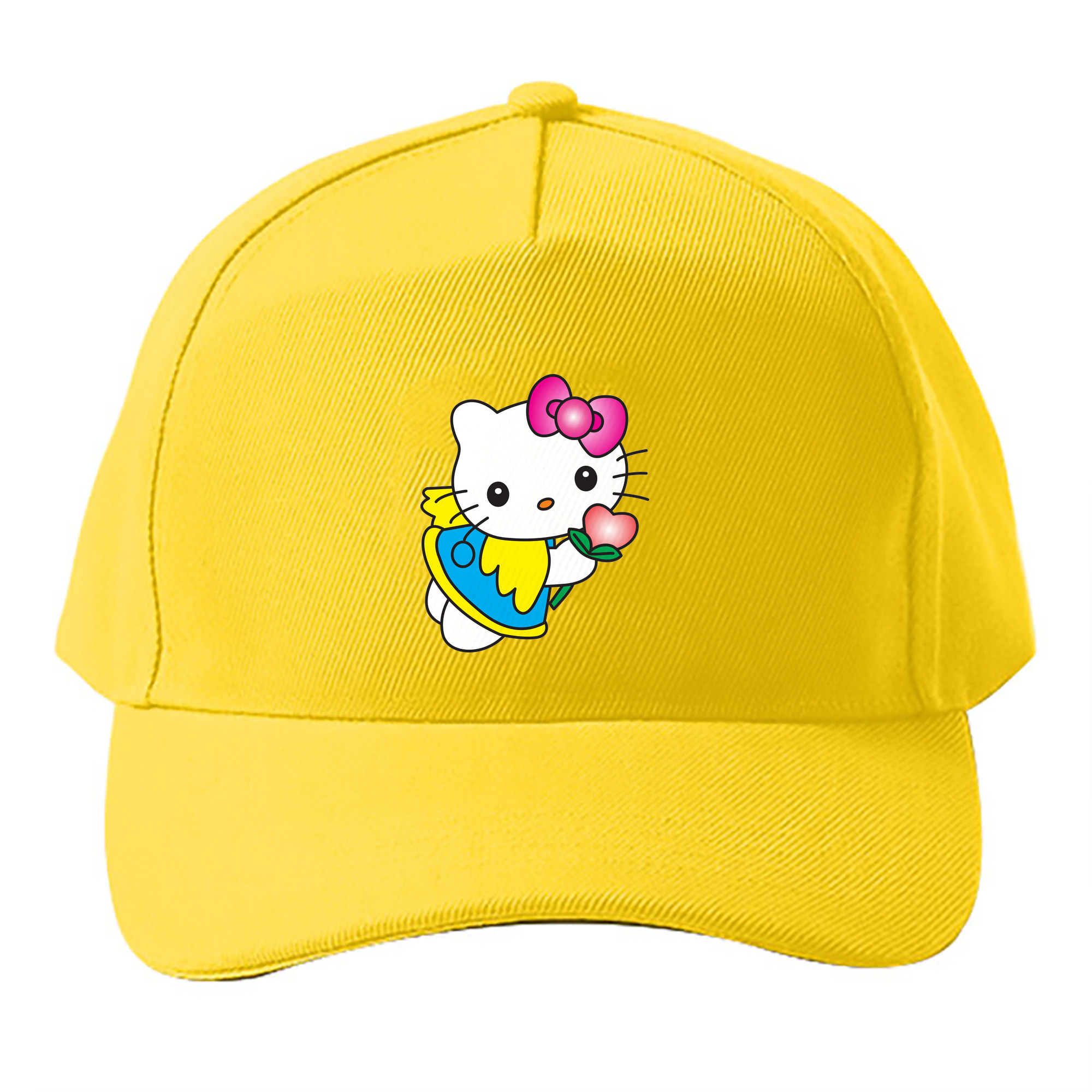 （画像用） Hello Kitty ハローキティ ベースボールキャップ 綿100％ 男女兼用 帽子 スポーツ